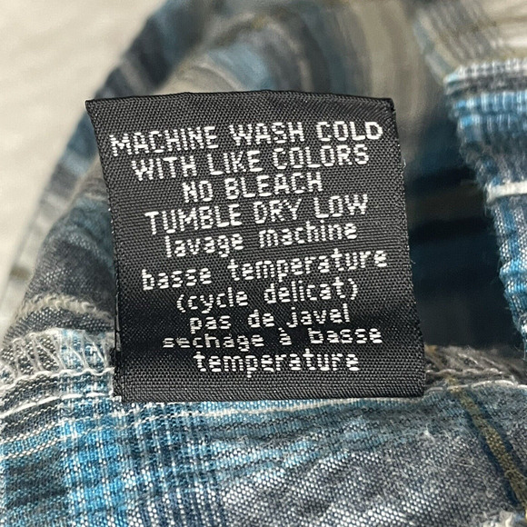 Kuhl Shirt Mens Large Blue Plaid Button Down Pocket Outdoor Short Sleeve Casual - Picture 9 of 12